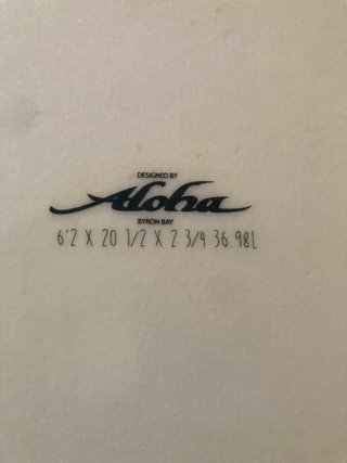 Tabla Surf Aloha Jalapeño Epoxy 6,2