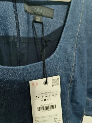 Conjunto Zara Denim Top y Pantalón Talla S