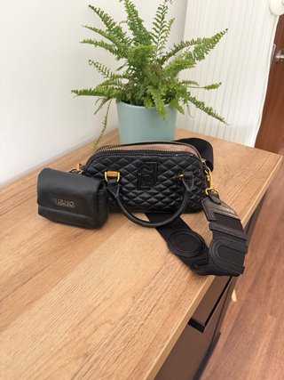 Bandolera y monedero LiuJo negro