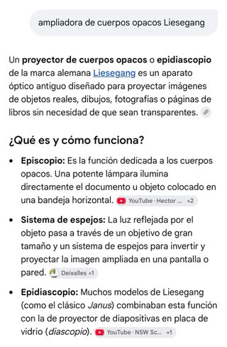 Ampliadora Liesegang cuerpos opacos