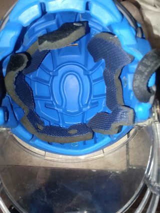 Casco hockey patines azul