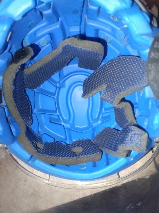 Casco hockey patines azul
