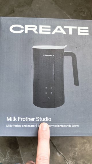 Calentador de leche CREATE negro