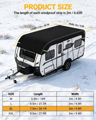 NUEVO! (66€) Cubierta Techo Caravana 210D 7.5x3m