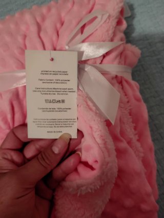 Manta borreguito Kolaco niña rosa