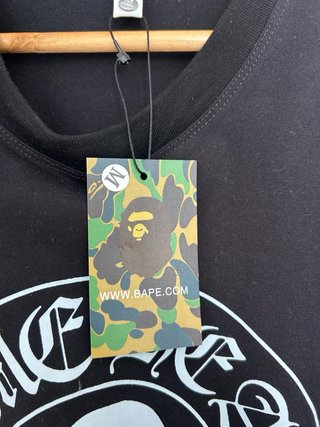 Camiseta BAPE x Chrome Hearts Negra