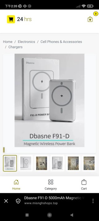 Dbasne Power Bank Magnético 5000mAh