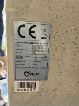 Aire Acondicionado Techo MDV
