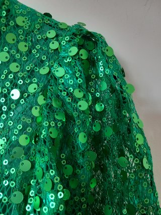 J. Simorra pantalón y top Fiesta Verde esmeralda