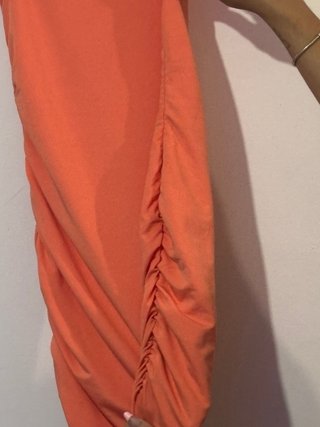 Vestido coral corto
