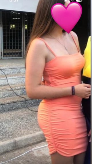 Vestido coral corto