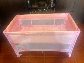 Cuna de viaje Asalvo Duo Baby Giraffe Pink
