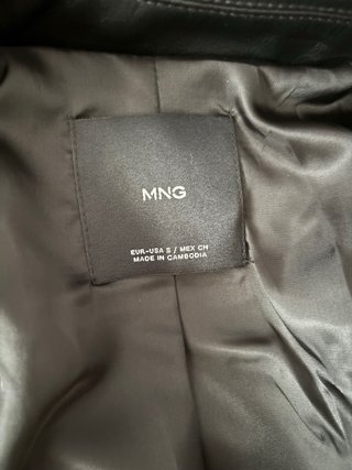 Cazadora polipiel Mango Talla S