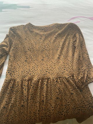 Vestido estampado leopardo Stradivarius