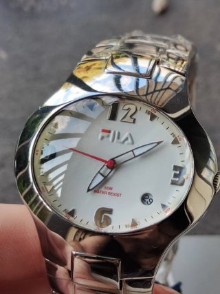 Orologio Fila Vintage Argento Bianco