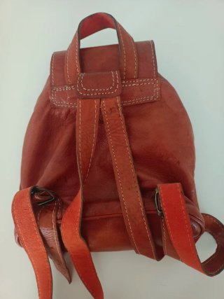 Mochila de cuero estilo vintage