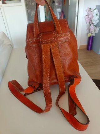 Mochila de cuero estilo vintage