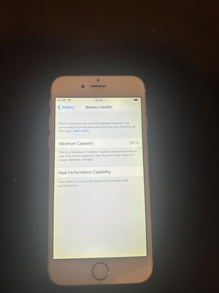 iPhone 6 64GB Argento Batteria 90%