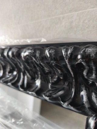 Espejo 89x170 cm Negro/Plata