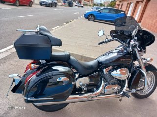 Honda Shadow Custom Negra Plata