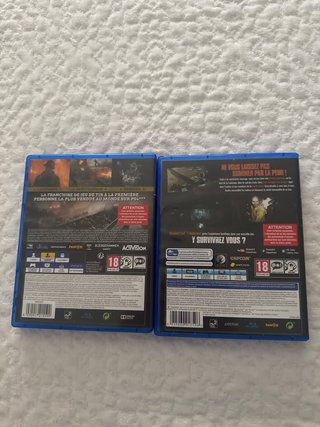 PS4 Call of Duty WWII y Resident Evil 7
