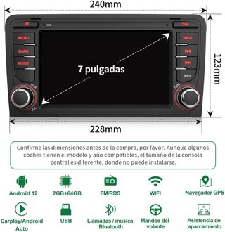 NUEVO! (140€) Radio Coche Android 2GB+64GB