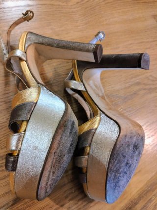 Zapatos Pedro Miralles Oro y Plata
