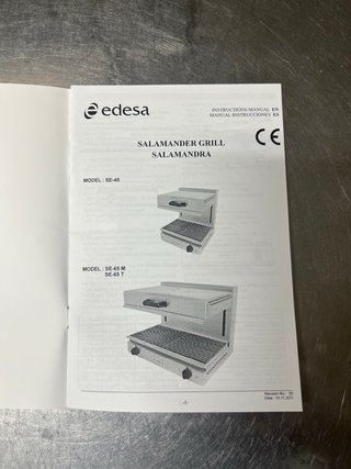 Salamandra Gratinadora Industrial