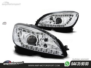 FAROS DELANTEROS LUZ DIURNA LED PARA MERCEDES CLASE C W204