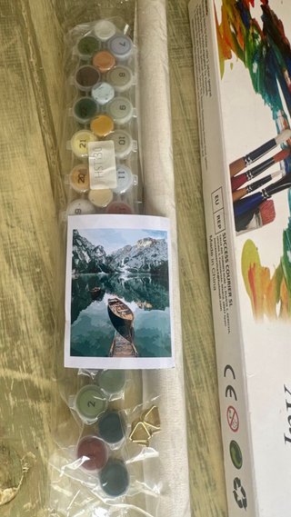Pintar por números “Lago de montaña”
