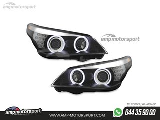 FAROS DELANTEROS OJOS DE ANGEL CCFL PARA BMW SERIE 5 E60 / E61 / BERLINA / TOURING