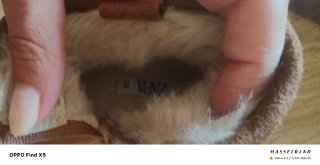 Botas de nieve australianas pelo marrón de Zara