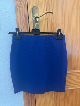 Falda tubo azul marino