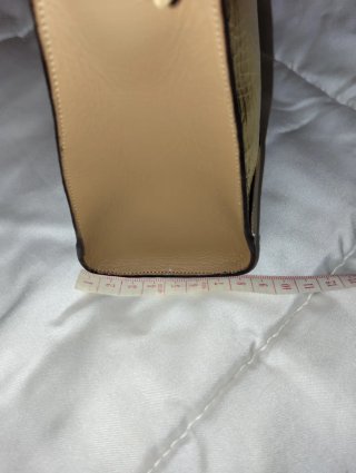 Pochette in vera pelle oro con Gufo