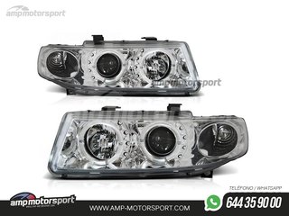 FAROS DELANTEROS OJOS DE ANGEL PARA SEAT LEON / TOLEDO 1M