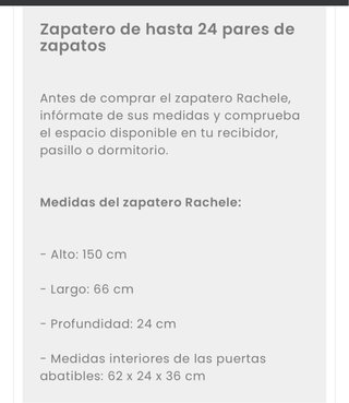 Zapatero 4 cajones color roble 24 pares