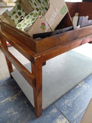 Mueble madera frutería/tienda alimentación