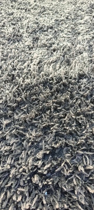 Tappeto Shaggy Nero/Grigio pelo lungo