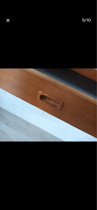 Estantería estilo danés madera y metal