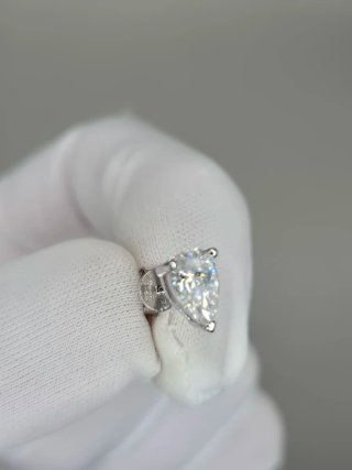 Pendientes Moissanita Corte Pera 1CT