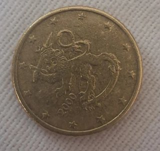 Moneda 50 céntimos Finlandia 2000