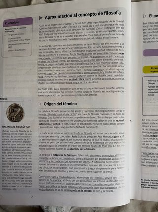 Filosofía 1, primer curso de bachillerato