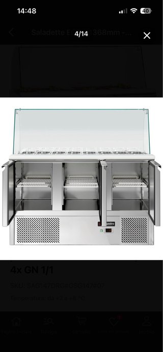 Saladette Profesional ECO 3 Puertas como nuevo