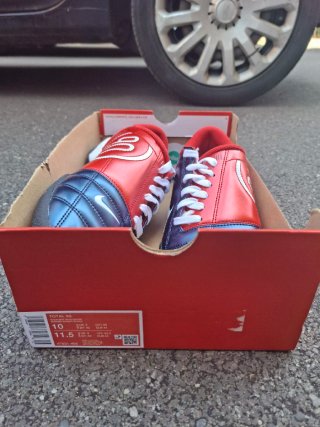 Nike Total 90 Scarpe Calcio Indoor Blu/Rosse