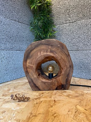 Candeeiro Madeira Artesanal