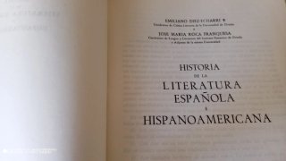 Libro Historia de la literatura española e hipano