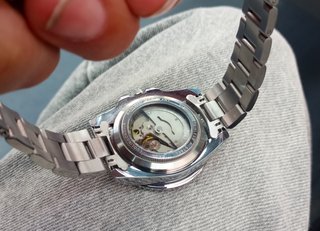 Reloj Luolingongjue Automático Verde y Plateado