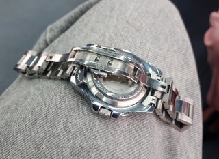 Reloj Luolingongjue Automático Verde y Plateado