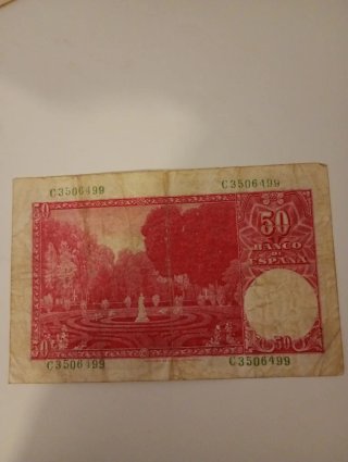 Billete 50 y de 100 Pesetas Banco de España en ven