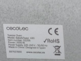Horno Taurus y Grill Cecotec